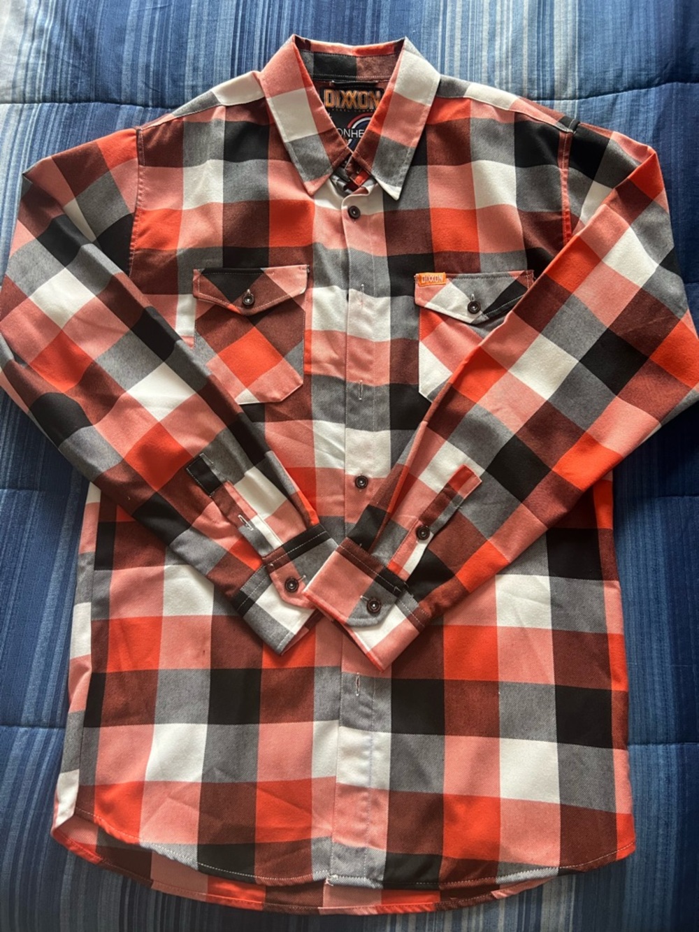 DIXXON Ironhead Plaid Button-Down Shirt - Womens XL or Men’s Medium